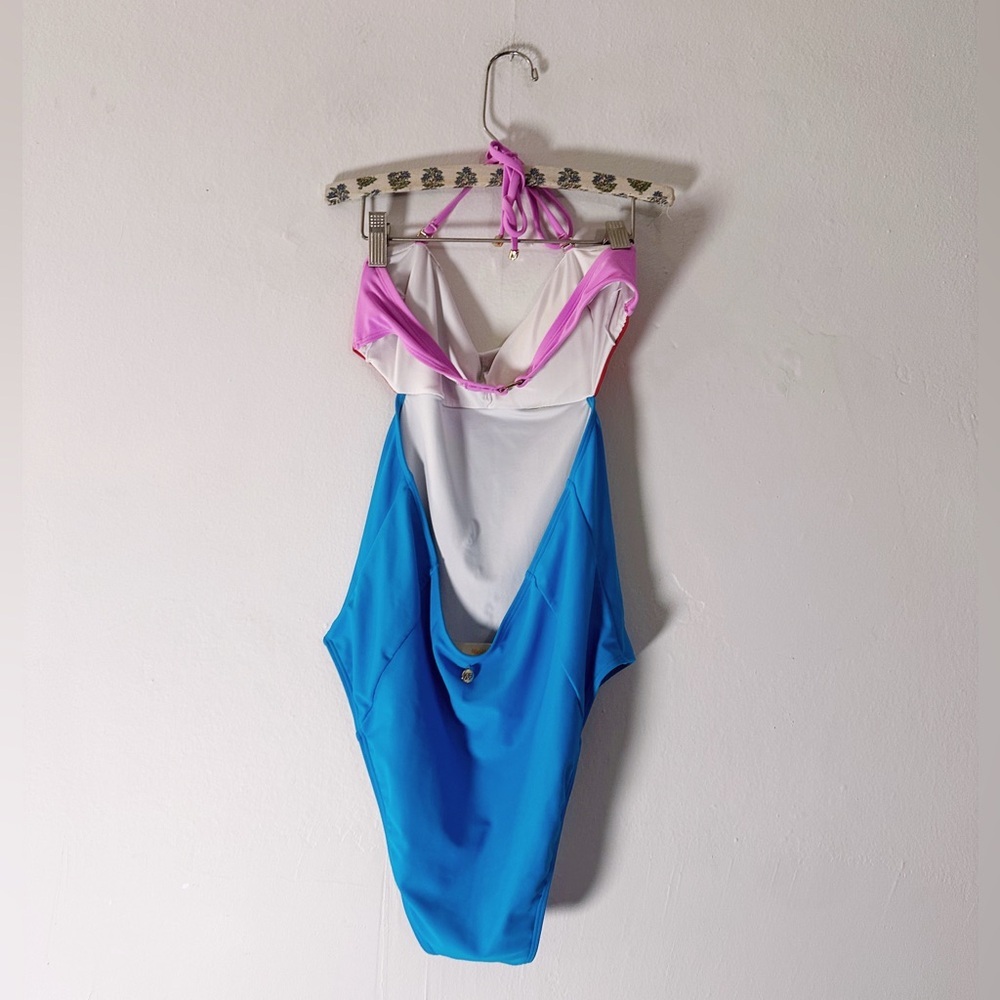 Diane Von Furstenberg DVF Christye One Piece Candy Red/Bubblegum/Patio Swimsuit - Picture 6 of 10